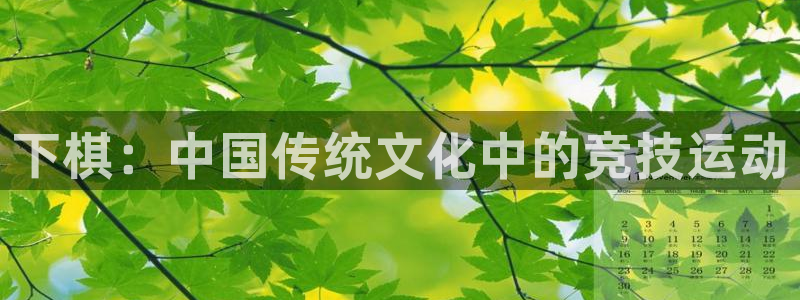 a8体育2025最新版下载：下棋：中国传统文化中的竞技运动