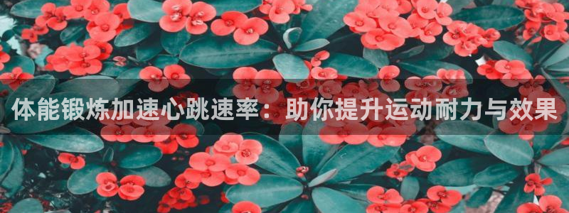 A8体育免费直播：体能锻炼加速心跳速率：助你提升运动耐力与效果